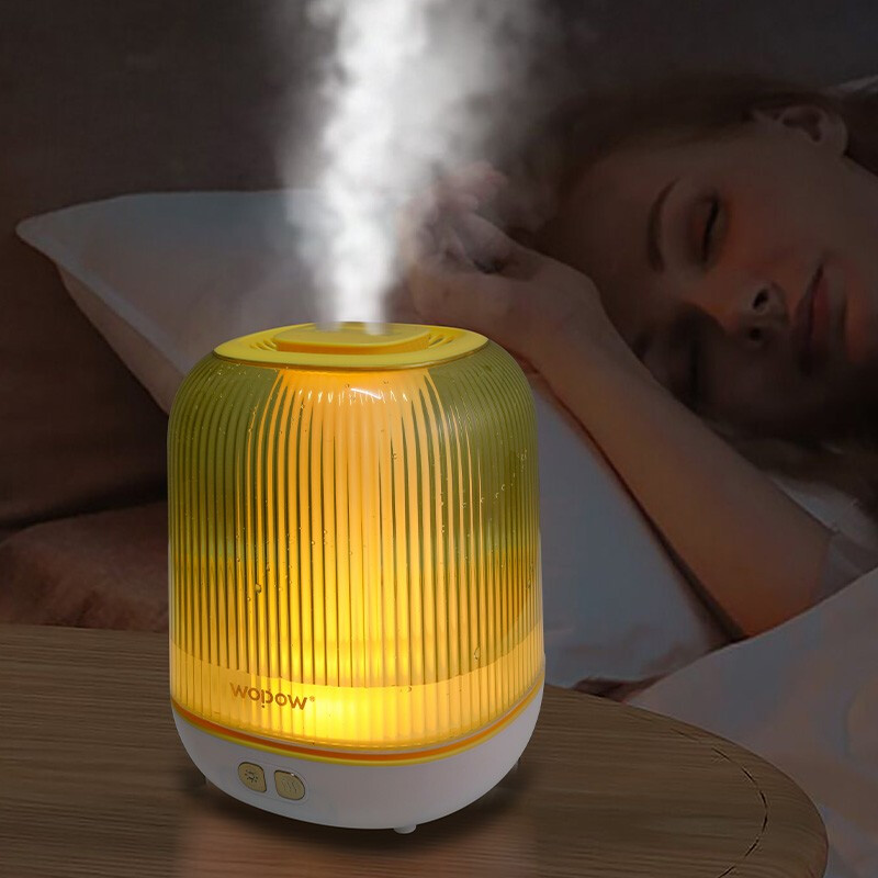 沃品（WOPOW）HM10加湿器静音小型双喷大雾量3L大容量母婴空调房居家宿舍学生便携式纳米雾化办公室卧室桌面夜灯 双喷加湿器