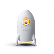 沃品（WOPOW）HM11火箭兔加湿器迷你卧室办公桌面创意轻音小型空气氛围灯加湿器 白色
