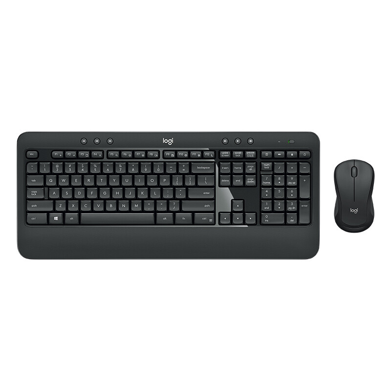 罗技（Logitech） MK540 无线键鼠套装 商务办公键鼠套装 防泼溅设计 优联接收器舒适掌托 MK540黑灰色