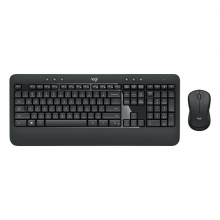 罗技（Logitech） MK540 无线键鼠套装 商务办公键鼠套装 防泼溅设计 优联接收器舒适掌托 MK540黑灰色