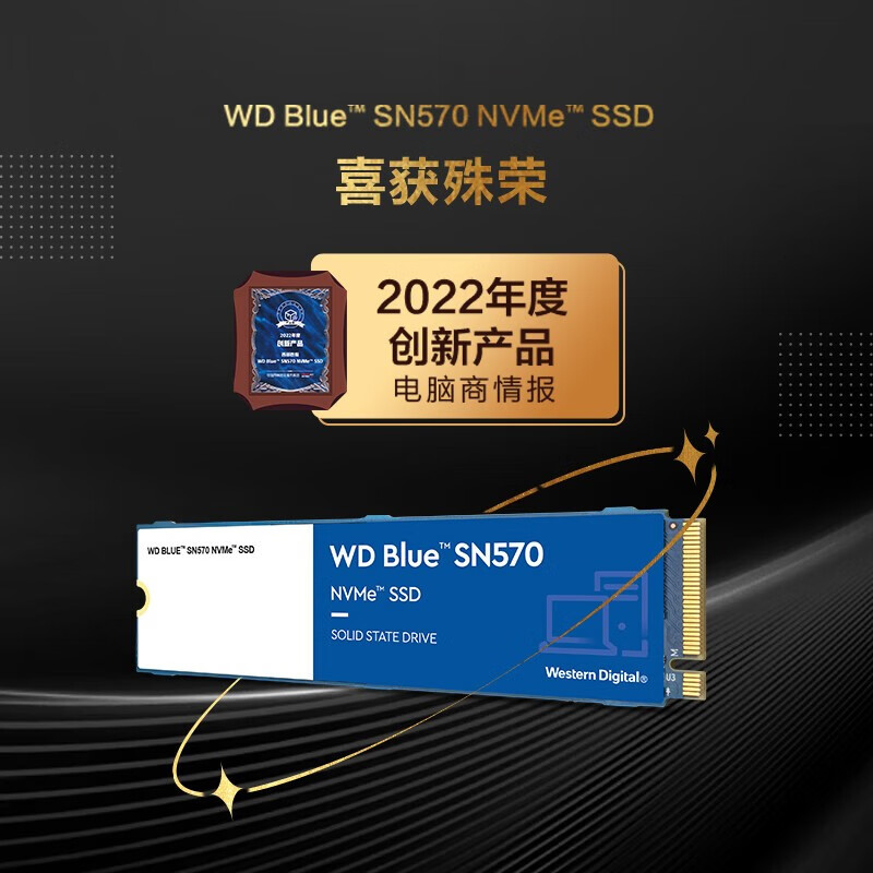 西部数据（WD） Blue SN570 NVMe SSD固态硬盘 M.2接口（NVMe协议） SSD固态硬盘 1TB