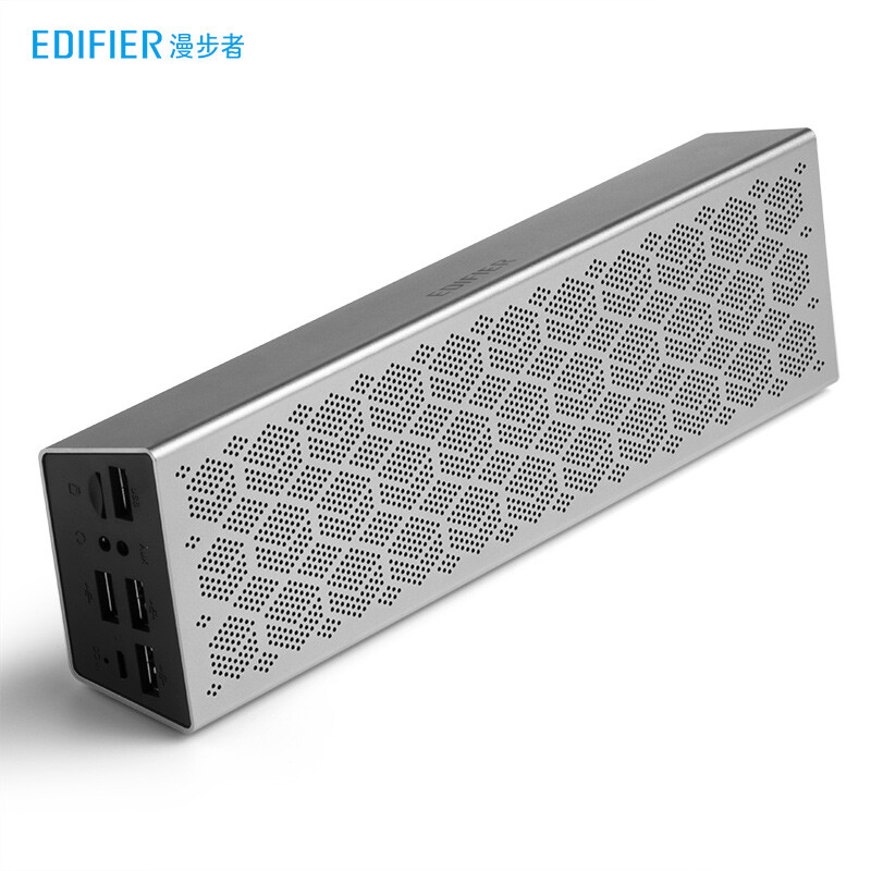 漫步者（EDIFIER） M380 多功能桌面蓝牙音箱 笔记本电脑音箱音响 长续航 蓝牙5.0 便携音箱 苹果银