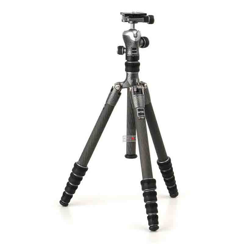 捷信（GITZO）GK1545T/2545T/1555T旅行者反折便携相机碳纤维三脚架球型云台套装适用于索尼富士佳能相机三角架 （GK1555T-82TQD）1号5节球型云台套装