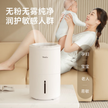 亚都（YADU）无雾加湿器卧室办公室母婴 上加水4L大容量 智能恒湿可调 轻音定时 空气加湿器 SZ260-TJ030