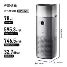 美的（Midea）家电国家补贴空气净化器加湿器一体机除甲醛除甲流烟味宠物浮毛净化机KJ650G-RX600 PRO