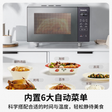 松下（Panasonic）Xtra蔓越莓微波炉电烤箱一体机家用多功能平板式1000W感温加热6档变频22升容量GF231Q