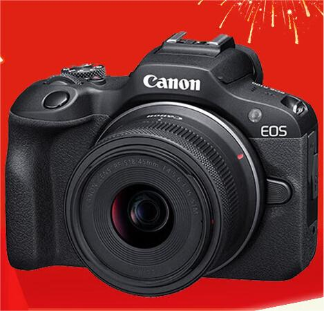 佳能（Canon）EOS R100 迷你微单 小巧轻便微单相机 Vlog拍摄日常记录 4K视频家用直播旅游照相机 R100+RF-S18-45套机