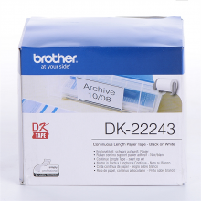兄弟 DK-22243 标签机色带 102mm*30.48m白底/黑字(纸质) (单位:卷)