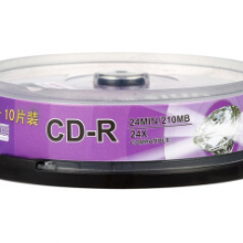 紫光CD-R光盘 8CM(3寸)小光盘 刻录盘 210M（10张）