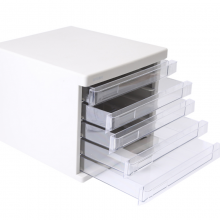 晨光（M&G） ADM95296 文具 灰色 五层桌面 文件柜 抽屉式 收纳柜 资料柜 单个装 (五层 灰色)