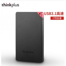 联想thinkplus移动固态硬盘 USB3.1高速SSD移动硬盘 US100黑色 1T
