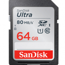 闪迪（SanDisk）64GB SD存储卡 C10 至尊高速版 读速80MBs