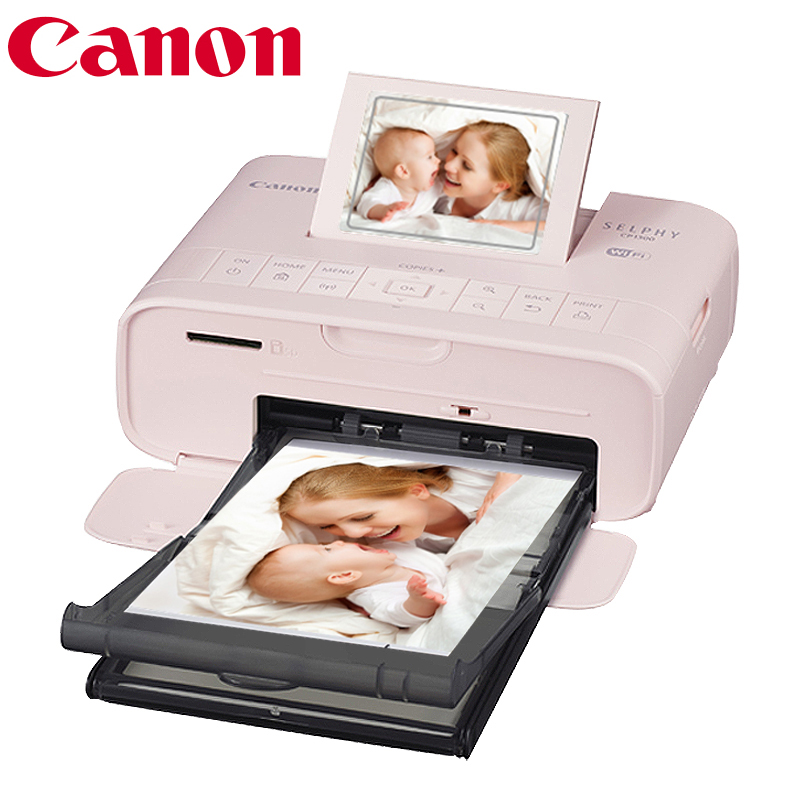  佳能（CANON）cp1300手机照片打印机家用无线炫飞便携式相片打印机替cp1200粉色机器套餐1