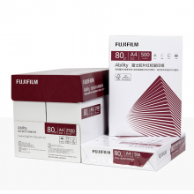 富士胶片（FUJI FILM）Ability 红标80g A4复印纸 500张/包 5包/箱（2500张)
