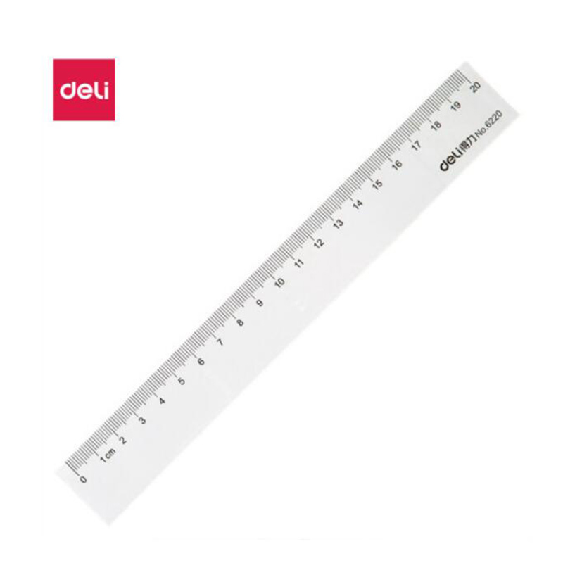 得力 6220 直尺 20cm （单位：把）