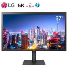 LG 27MD5KL 27英寸 5K超高清 IPS屏 雷电3接口（94W供电） 兼容Mac DCI-P3 99% 内置摄像头和音箱 苹果显示器