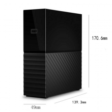 西部数据（WD）My Book3.5英寸移动硬盘8T/18T/12T/20T/24T/28T加密硬盘 16TB（WDBBGB0160HBK）