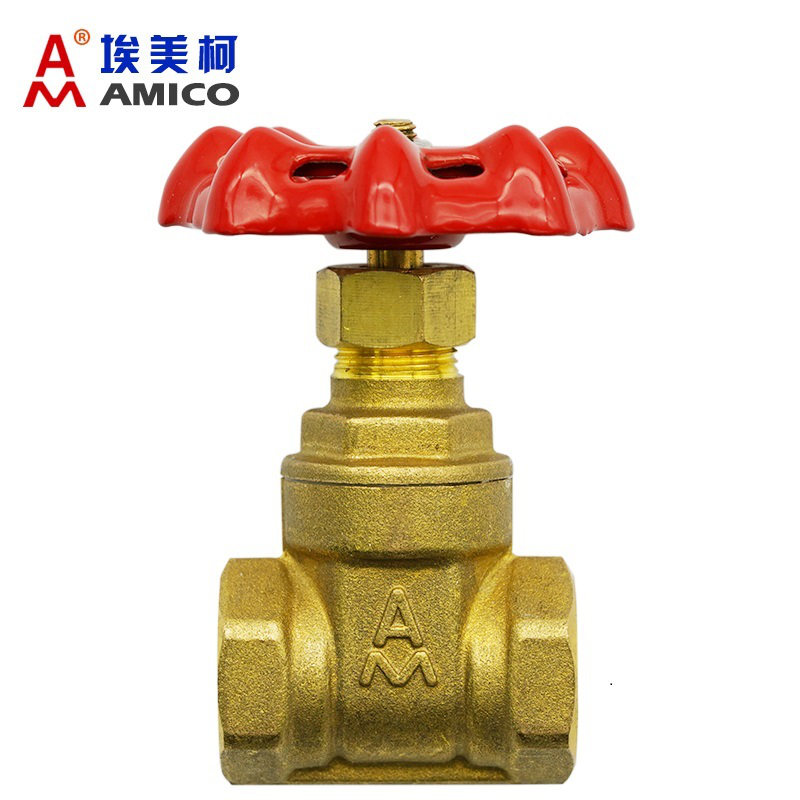 埃美柯铜闸阀开关 DN20水开关阀门家用DN25螺纹DN32内丝扣手动