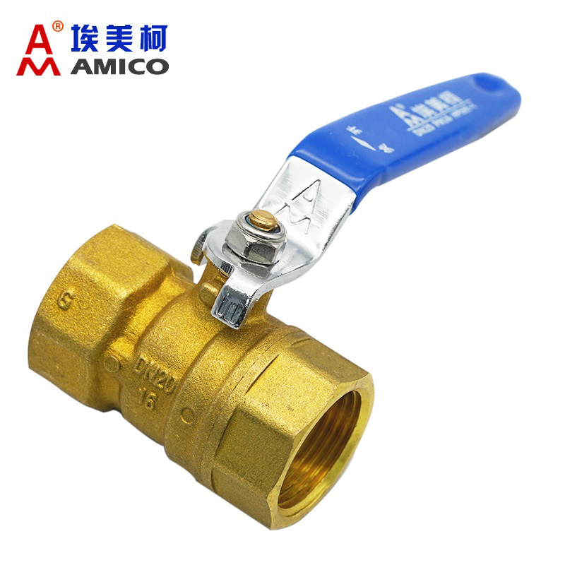 埃美柯铜球阀4分6分1寸2寸水开关自来水球阀加厚黄铜内丝手板阀门