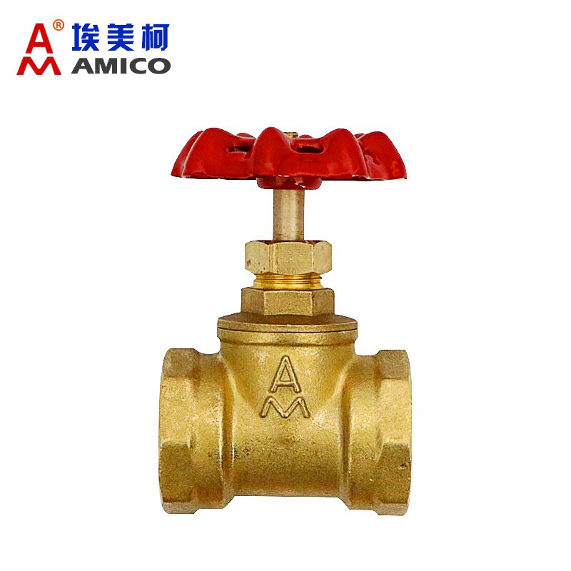 埃美柯截止阀4分6分dn50黄铜加厚丝扣高温压自来水截止开关阀门