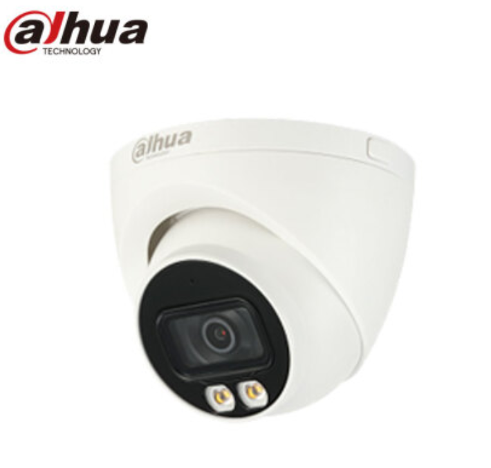 大华网络监控摄像头 400万2K超清 日夜监控 臻全彩画面 手机远程POE供电半球摄像头