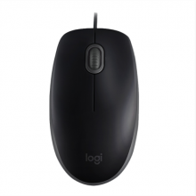 罗技（Logitech） M110 鼠标 有线鼠标 办公鼠标 静音鼠标 对称鼠标 黑色