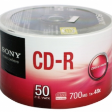 索尼  （SONY） CD-R 48速  700MB 光盘/刻录盘   50片/桶
