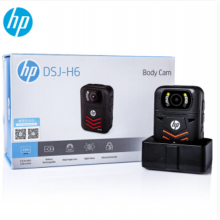 惠普（HP）DSJ-H6执法记录仪4000万像素1440P高清红外夜视现场记录仪 官方标配128G