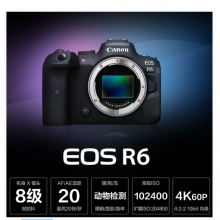 佳能 EOS R6 全画幅微单相机 机身/套机 4K视频拍摄 专业级 EOS R6/24-105F4 USM套装