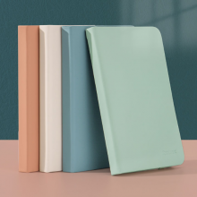  齐心(Comix) )A6/98张莫兰迪色皮面本 商务口袋记事本日记本小笔记本子随身文具教师节礼物 C5906雾霾蓝