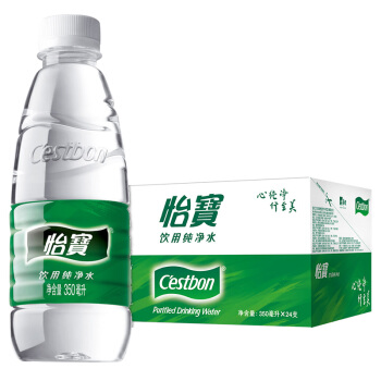 办公用品怡宝 饮用水 纯净水350ml*24瓶 整箱装