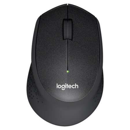 罗技（Logitech）M330 无线鼠标 舒适曲线 黑色 M275升级版