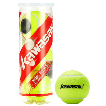 办公用品 川崎（KAWASAKI) 网球 3只装