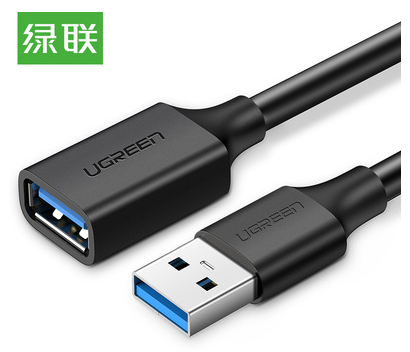 绿联USB3.0延长线公对母2米黑色10373