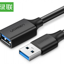 绿联USB3.0延长线公对母2米黑色10373