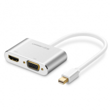 办公绿联 Mini DP转HDMI/VGA二合一转换器线10427