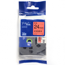 通用耗材兄弟（brother）兄弟TZe-451 24mm红底黑字标签色带