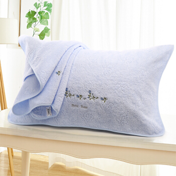 办公沫凡纯棉枕巾50*75cm