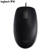 罗技（Logitech）M110 鼠标 有线鼠标 办公鼠标 鼠标 对称鼠标 黑色