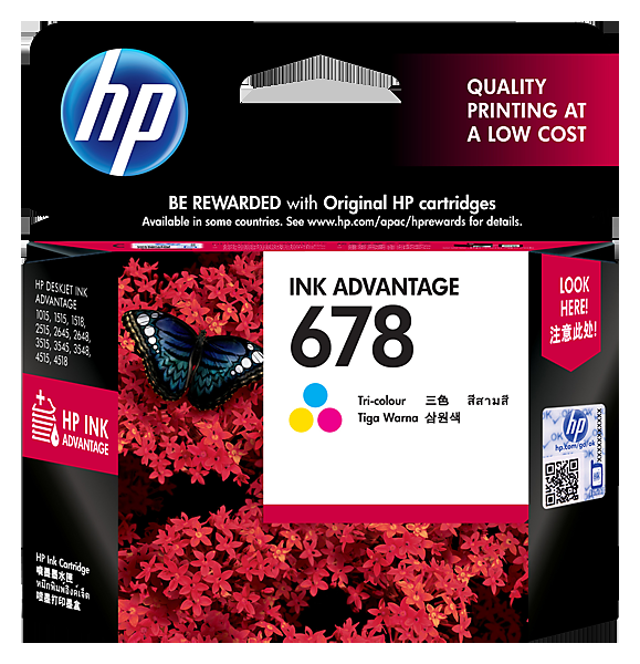 通用耗材适用于惠普HP 678号CZ108AA彩色墨盒
