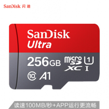 闪迪（SanDisk）256GB TF（MicroSD）存储卡 SDSQUNI-256G-ZN3MN