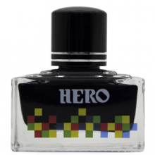 英雄（HERO）钢笔/签字笔钢笔墨水 非碳素染料型彩色墨水系列 7105彩墨黑色