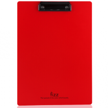 飞兹(fizz)高质感A4加厚PP书写板夹/写字垫板/文件夹板/办公用品 红色A6383 