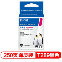 格之格T289墨盒NE-P-T289BK适用爱普生WF-100打印机耗材 