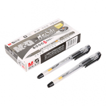晨光（M&G）中性笔极细0.38mm 财务会计水笔签字笔 办公用品 K37 黑色1盒12支装  计价单位:支