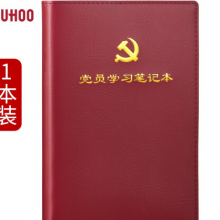 优和（UHOO）党员学习笔记本 A5/100张 1本装 皮面商务笔记会议记录日记本  0004 