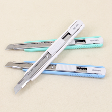 得力美工刀浅蓝2086