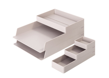 纽赛桌面整理套装浅灰NS001