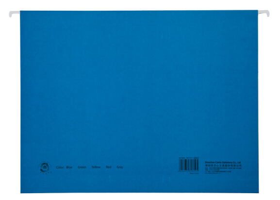 齐心易查找吊挂夹蓝色A4/A1812