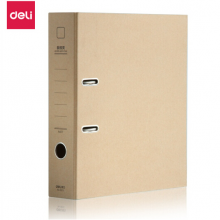 得力牛皮纸快劳夹黄色单只装5913